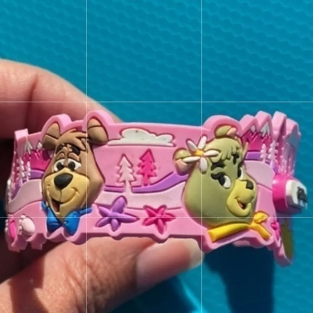 Yogi Bear bracelet girl power bracelet plastic rubber bracelet jewelry